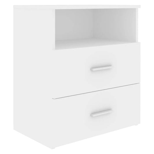 803272 vidaXL Bed Cabinet White 50x32x60 cm 803272 vidaXL Bed Cabinet White 50x32x60 cm