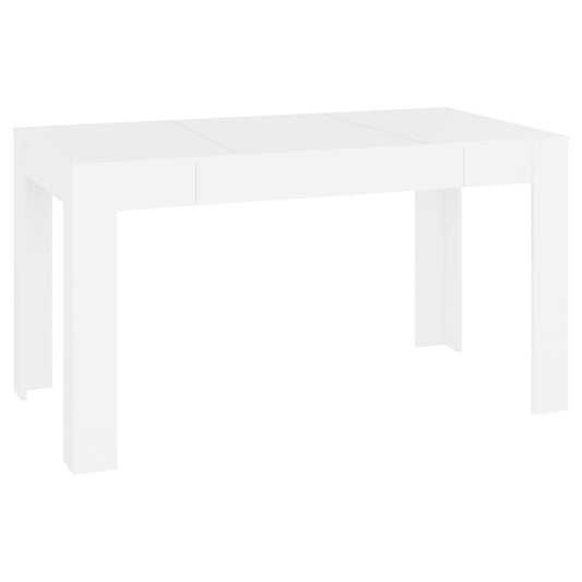 Dining Table White 140x74,5x76 cm Engineered Wood Dining Table White 140x74,5x76 cm Engineered Wood