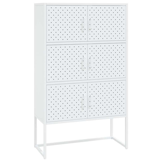 335878 vidaXL Highboard White 80x35x135 cm Steel 335878 vidaXL Highboard White 80x35x135 cm Steel