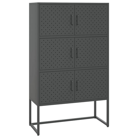 Highboard Anthracite 80x35x135 cm Steel Highboard Anthracite 80x35x135 cm Steel