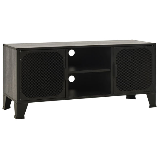 TV Cabinet Grey 105x36x47 cm Metal and MDF TV Cabinet Grey 105x36x47 cm Metal and MDF