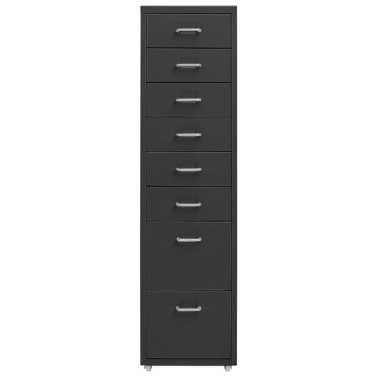 Mobile File Cabinet | Anthracite | Metal | Medium | Rollable Mobile File Cabinet | Anthracite | Metal | Medium | Rollable
