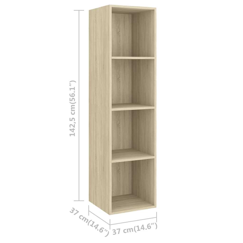 3079757 vidaXL 3 Piece TV Cabinet Set Sonoma Oak Engineered Wood (805483+2x805492)