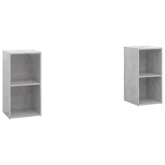 2 Piece TV Cabinet Set Concrete Grey 72x35x36,5 cm Engineered Wood 2 Piece TV Cabinet Set Concrete Grey 72x35x36,5 cm Engineered Wood