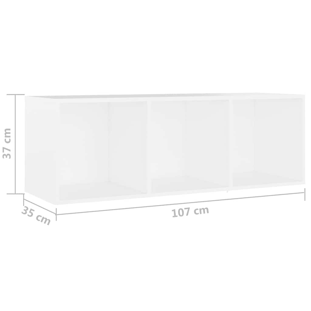 TV Cabinets 2 pcs White 107x35x37 cm Engineered Wood