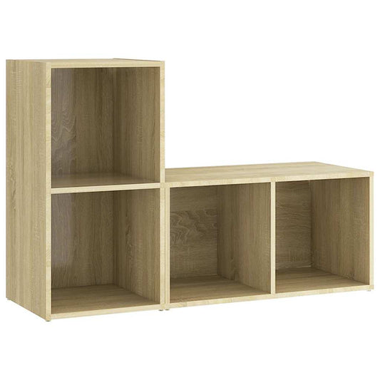 2 Piece TV Cabinet Set Sonoma Oak 72x35x36,5 cm Engineered Wood 2 Piece TV Cabinet Set Sonoma Oak 72x35x36,5 cm Engineered Wood