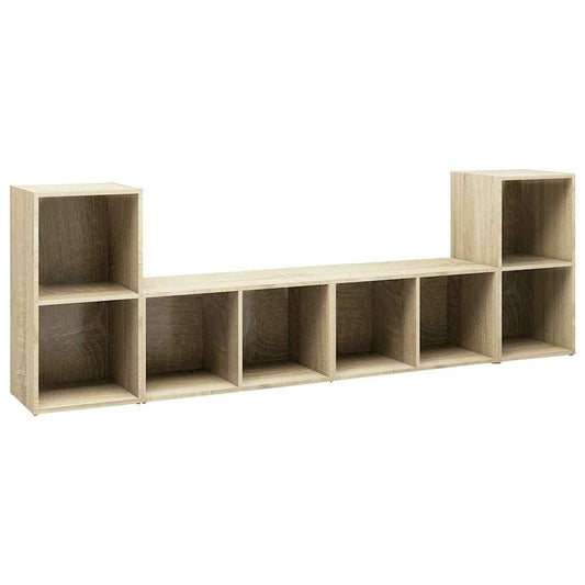 4 Piece TV Cabinet Set Sonoma Oak 72x35x36,5 cm Engineered Wood 4 Piece TV Cabinet Set Sonoma Oak 72x35x36,5 cm Engineered Wood