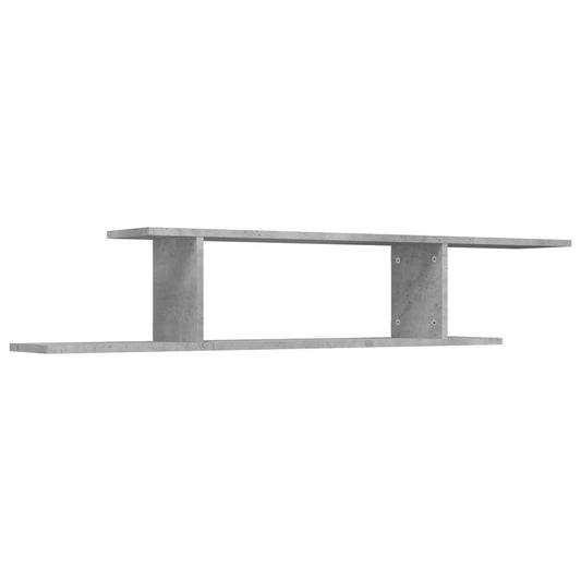 Wall-Mounted TV Shelf Concrete Grey 125x18x23 cm Engineered Wood Wall-Mounted TV Shelf Concrete Grey 125x18x23 cm Engineered Wood