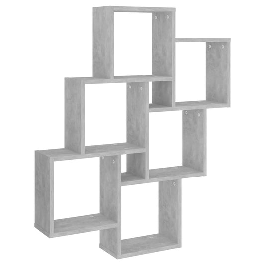 Wall Cube Shelf Concrete Grey 78x15x93 cm Engineered Wood Wall Cube Shelf Concrete Grey 78x15x93 cm Engineered Wood