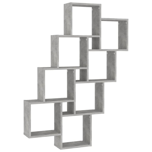 Wall Cube Shelf Concrete Grey 90x15x119 cm Engineered Wood Wall Cube Shelf Concrete Grey 90x15x119 cm Engineered Wood