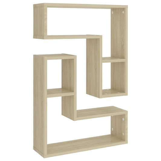 Wall Shelf 2 pcs Sonoma Oak 50x15x50 cm Engineered Wood Wall Shelf 2 pcs Sonoma Oak 50x15x50 cm Engineered Wood