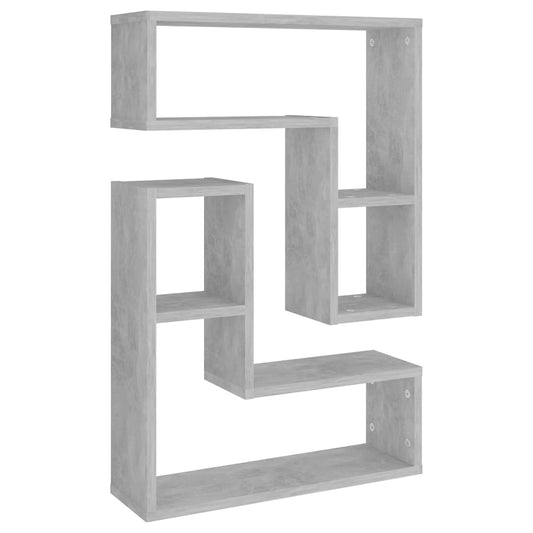 Wall Shelf 2 pcs Concrete Grey 50x15x50 cm Engineered Wood Wall Shelf 2 pcs Concrete Grey 50x15x50 cm Engineered Wood