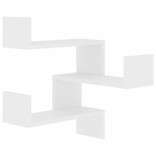 807224 vidaXL Wall Corner Shelves 2 pcs White 40x40x50 cm Engineered Wood 807224 vidaXL Wall Corner Shelves 2 pcs White 40x40x50 cm Engineered Wood