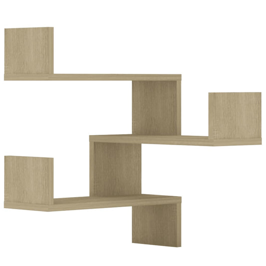 Wall Corner Shelf 2 pcs Sonoma Oak 40x40x50 cm Engineered Wood Wall Corner Shelf 2 pcs Sonoma Oak 40x40x50 cm Engineered Wood