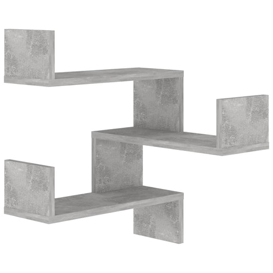 Wall Corner Shelf Concrete Grey 40x40x50 cm Engineered Wood Wall Corner Shelf Concrete Grey 40x40x50 cm Engineered Wood