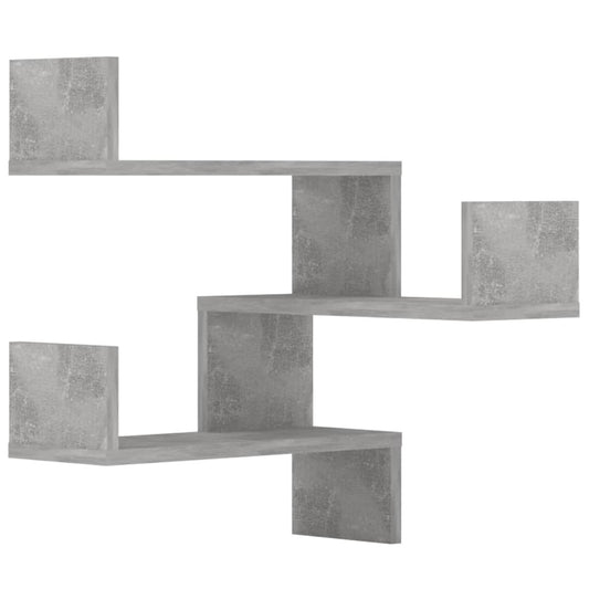 807232 vidaXL Wall Corner Shelves 2 pcs Concrete Grey 40x40x50 cm Engineered Wood 807232 vidaXL Wall Corner Shelves 2 pcs Concrete Grey 40x40x50 cm Engineered Wood
