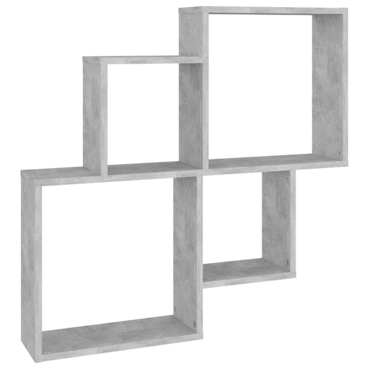 Wall Cube Shelf Concrete Grey 80x15x78.5 cm Engineered Wood Wall Cube Shelf Concrete Grey 80x15x78.5 cm Engineered Wood