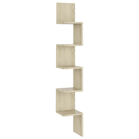 807280 vidaXL Wall Corner Shelf Sonoma Oak 20x20x127,5 cm Engineered Wood 807280 vidaXL Wall Corner Shelf Sonoma Oak 20x20x127,5 cm Engineered Wood