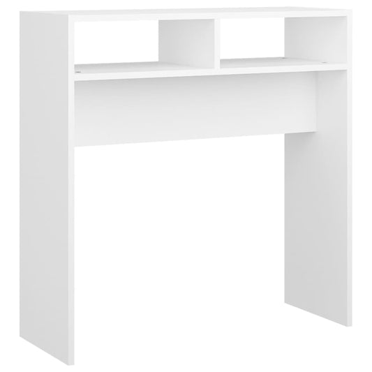 808296 vidaXL Console Table White 78x30x80 cm Engineered Wood 808296 vidaXL Console Table White 78x30x80 cm Engineered Wood