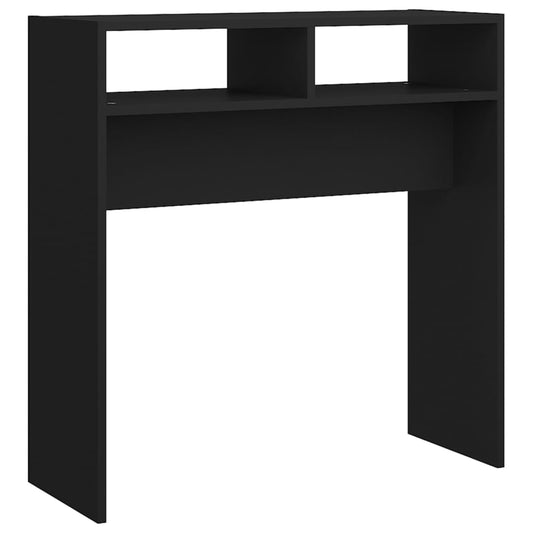 Console Table Black 78x30x80 cm Engineered Wood Console Table Black 78x30x80 cm Engineered Wood