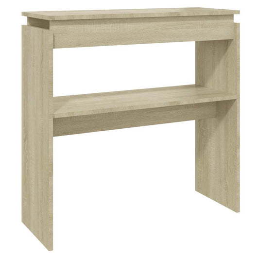 Console Table Sonoma Oak 80x30x80 cm Engineered Wood Console Table Sonoma Oak 80x30x80 cm Engineered Wood