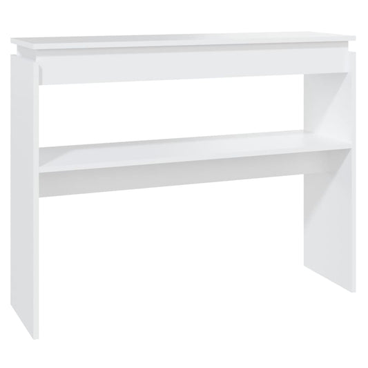808323 vidaXL Console Table White 102x30x80 cm Engineered Wood 808323 vidaXL Console Table White 102x30x80 cm Engineered Wood