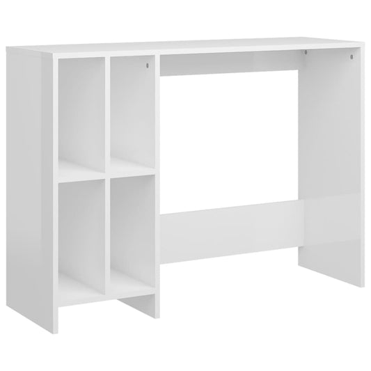 Notebook Desk High Gloss White 102.5x35x75 cm Engineered Wood Notebook Desk High Gloss White 102.5x35x75 cm Engineered Wood