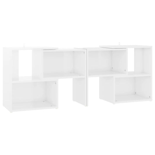 TV Cabinet High Gloss White 104x30x52 cm Engineered Wood TV Cabinet High Gloss White 104x30x52 cm Engineered Wood