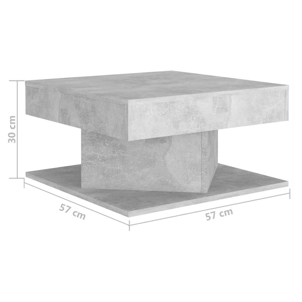 Coffee Table | Concrete grey | Engineered wood | Small | Simplistic