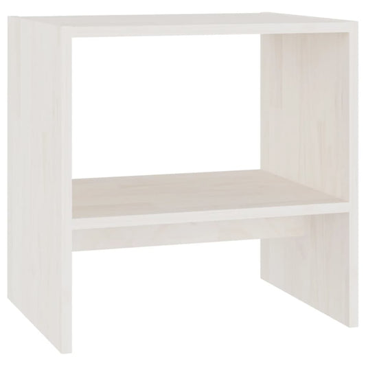 Bedside Cabinet White 40x30.5x40 cm Solid Pinewood Bedside Cabinet White 40x30.5x40 cm Solid Pinewood
