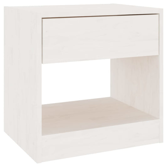 Bedside Cabinet White 40x31x40 cm Solid Pinewood Bedside Cabinet White 40x31x40 cm Solid Pinewood