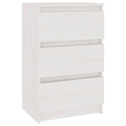 808085 vidaXL Bedside Cabinet White 40x29,5x64 cm Solid Wood Pine 808085 vidaXL Bedside Cabinet White 40x29,5x64 cm Solid Wood Pine