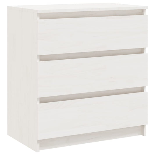Bedside Cabinet White 60x36x64 cm Solid Pinewood Bedside Cabinet White 60x36x64 cm Solid Pinewood