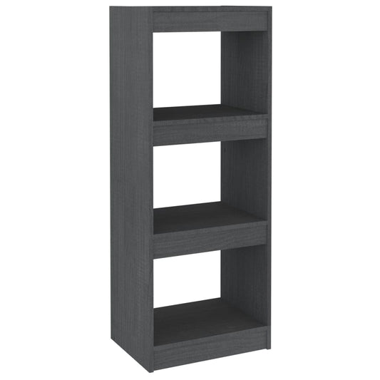 Book Cabinet/Room Divider Grey 40x30x103.5 cm Solid Pinewood Book Cabinet/Room Divider Grey 40x30x103.5 cm Solid Pinewood