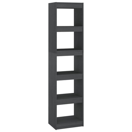 Book Cabinet/Room Divider Grey 40x30x167.5 cm Solid Pinewood Book Cabinet/Room Divider Grey 40x30x167.5 cm Solid Pinewood