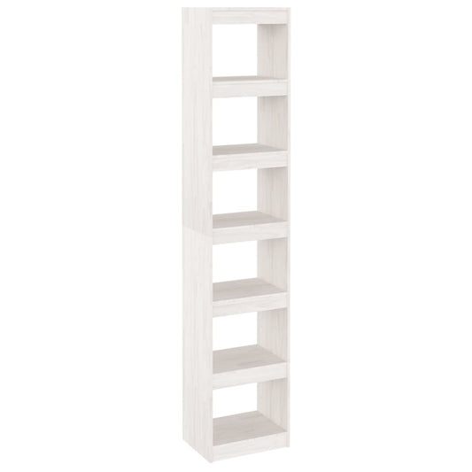 Book Cabinet/Room Divider White 40x30x199 cm Solid Pinewood Book Cabinet/Room Divider White 40x30x199 cm Solid Pinewood