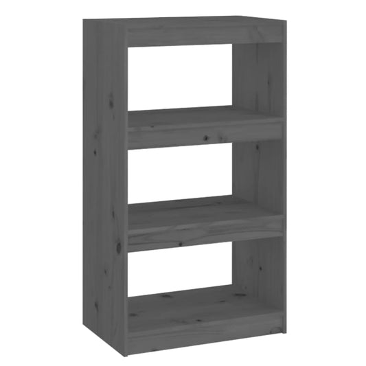 Book Cabinet/Room Divider Grey 60x30x103.5 cm Solid Wood Pine Book Cabinet/Room Divider Grey 60x30x103.5 cm Solid Wood Pine