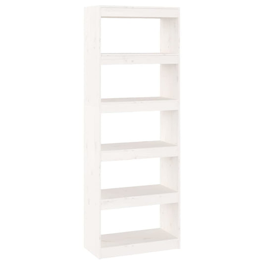 Book Cabinet/Room Divider White 60x30x167.5 cm Solid Wood Pine Book Cabinet/Room Divider White 60x30x167.5 cm Solid Wood Pine