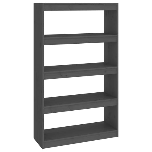 Book Cabinet/Room Divider Grey 80x30x135.5 cm Solid Wood Pine Book Cabinet/Room Divider Grey 80x30x135.5 cm Solid Wood Pine