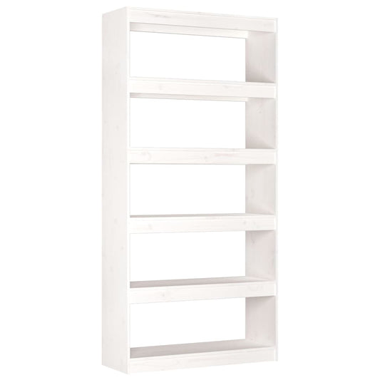 Book Cabinet/Room Divider White 80x30x167.4 cm Solid Wood Pine Book Cabinet/Room Divider White 80x30x167.4 cm Solid Wood Pine