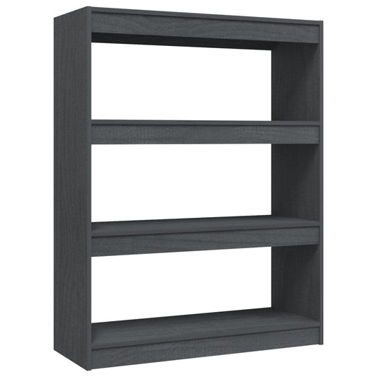 Book Cabinet/Room Divider Grey 100x30x103 cm Solid Pinewood Book Cabinet/Room Divider Grey 100x30x103 cm Solid Pinewood