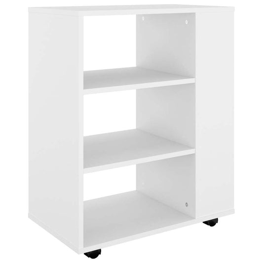 808449 vidaXL Rolling Cabinet White 60x35x75 cm Engineered Wood 808449 vidaXL Rolling Cabinet White 60x35x75 cm Engineered Wood