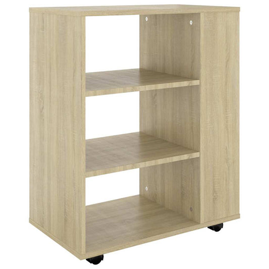 808452 vidaXL Rolling Cabinet Sonoma Oak 60x35x75 cm Engineered Wood 808452 vidaXL Rolling Cabinet Sonoma Oak 60x35x75 cm Engineered Wood