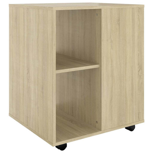 808461 vidaXL Rolling Cabinet Sonoma Oak 60x53x72 cm Engineered Wood 808461 vidaXL Rolling Cabinet Sonoma Oak 60x53x72 cm Engineered Wood