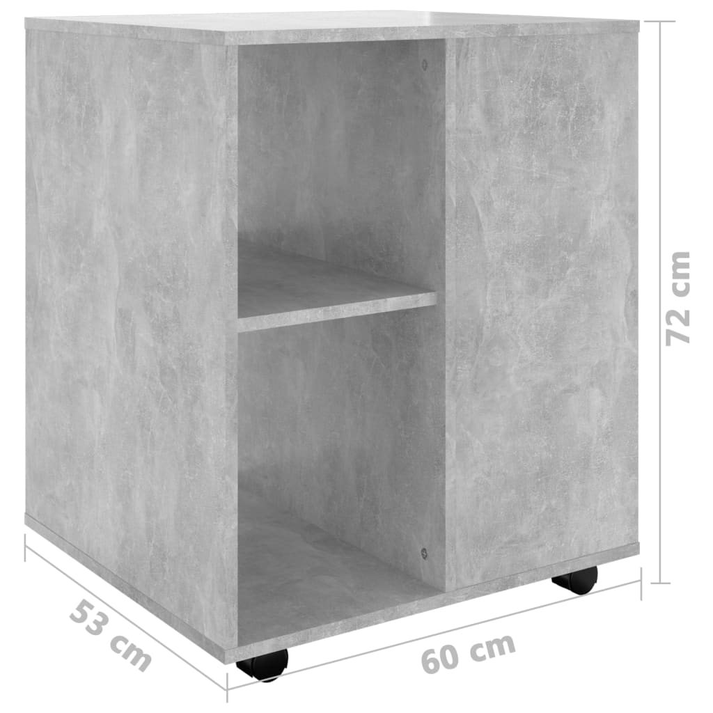 Storage Cabinet | Concrete Grey | Engineered Wood | Standard