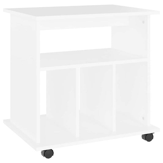 808476 vidaXL Rolling Cabinet White 60x45x60 cm Engineered Wood 808476 vidaXL Rolling Cabinet White 60x45x60 cm Engineered Wood