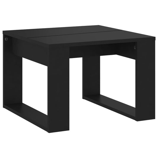Side Table Black 50x50x35 cm Engineered Wood Side Table Black 50x50x35 cm Engineered Wood