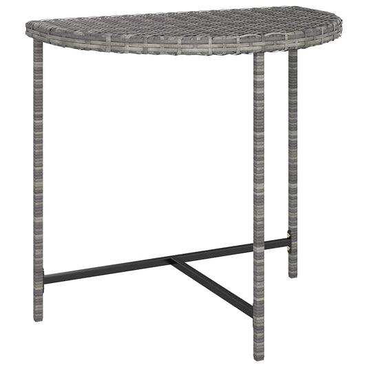 316655 vidaXL Garden Table Grey 80x50x75 cm Poly Rattan 316655 vidaXL Garden Table Grey 80x50x75 cm Poly Rattan