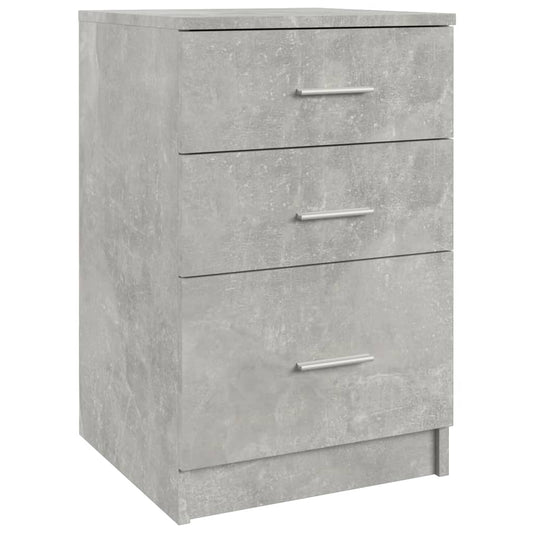 Bed Cabinet Concrete Grey 40x40x63 cm Engineered Wood Bed Cabinet Concrete Grey 40x40x63 cm Engineered Wood