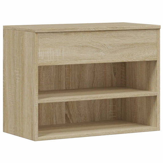 808741 vidaXL Shoe Bench Sonoma Oak 60x30x45 cm Engineered Wood 808741 vidaXL Shoe Bench Sonoma Oak 60x30x45 cm Engineered Wood